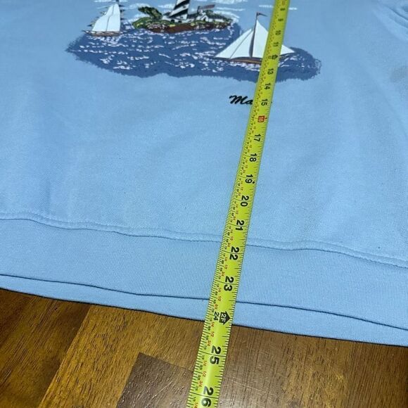 Vintage Shenanigans Women’s Embroidered Puff Paint Maine Lighthouse Sweater XL - Picture 9 of 9